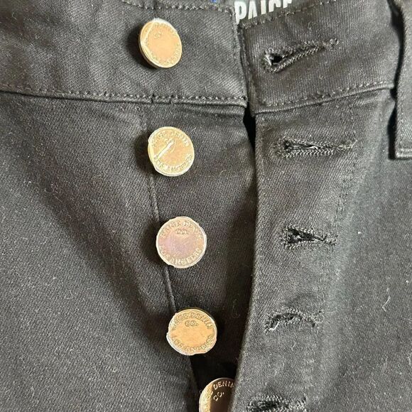 Paige   Hoxton Ultra-Skinny Ankle Jeans, Black Shadow - Picture 6 of 9